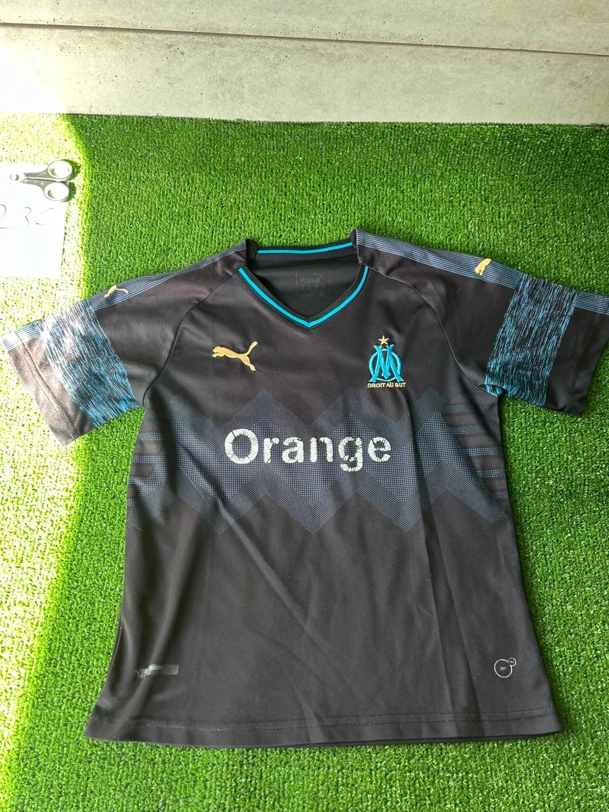 Maillot OM Puma noir & bleu taille M - Olympique de Marseille